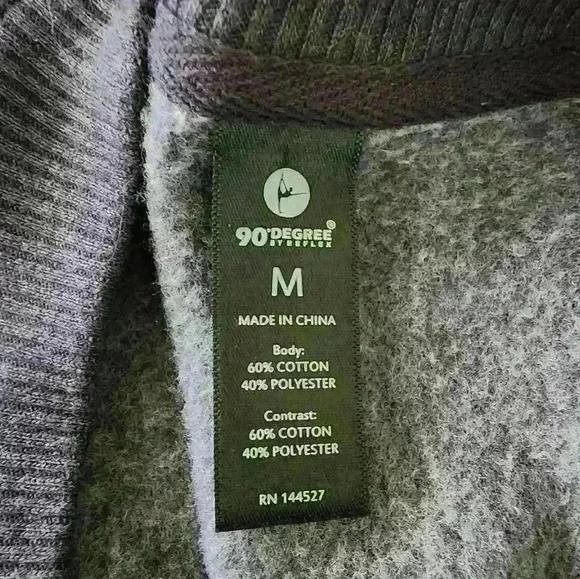 90 degrees crew neck sweatshirt size medium - Picture 5 of 5